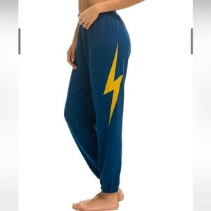 Aviator Nation bolt sweatpants - Royal Size Small